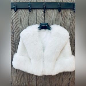 Real Mink and Fox Fur Shawl